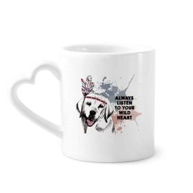 Dıythinker 340 ml Giysileri Köpek Sevimli Suluboya İllüstrasyon Kahve Kupası