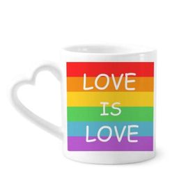 Dıythinker 340 ml Gökkuşağı Eşcinsel Transseksüel LGBT Kahve Kupası