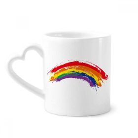 Dıythinker 340 ml Gökkuşağı Eşcinsel Transseksüel LGBT Kahve Kupası