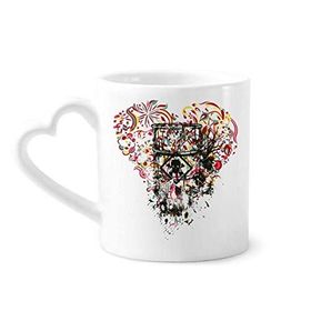 Dıythinker 340 ml Grafiti Sokak Kalp Sanat İllüstrasyon Desenli Kahve Kupası