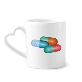 Dıythinker 340 ml Hap Kapsülü Sağlık Bakım Ürünleri Desenli Kahve Kupası