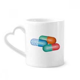 Dıythinker 340 ml Hap Kapsülü Sağlık Bakım Ürünleri Desenli Kahve Kupası