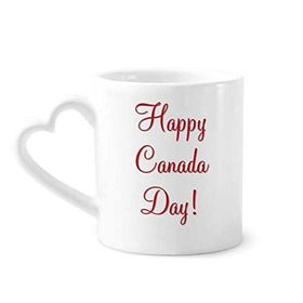 Dıythinker 340 ml Happy Canada Day Akçaağaç Yaprağı Çizim Kahve Kupası