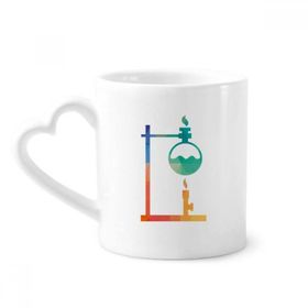 Dıythinker 340 ml Kalp Saplı Isıtmalı Yuvarlak Bottomed Matara Kimya Kahve Seramik Kupa