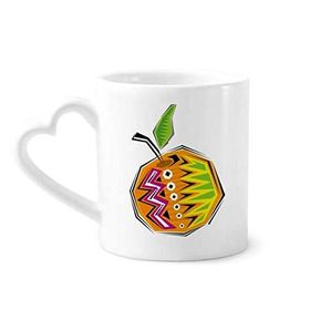 Dıythinker 340 ml Kalp Saplı Sarı Yiyecek Meksika Kültürü Elemanı İllüstrasyon Kahve Kupaları Seramik Kupa