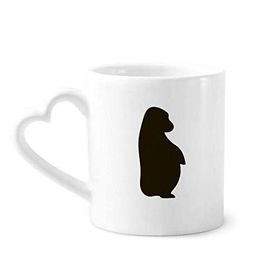 Dıythinker 340 ml Kalp Saplı Siyah Orangutan Hayvan Portrayal Kahve Kupaları Çömlekçilik Seramik Kupa