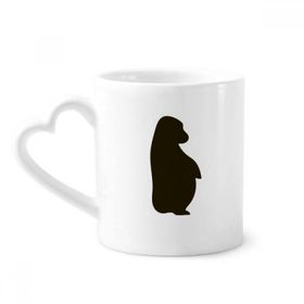 Dıythinker 340 ml Kalp Saplı Siyah Orangutan Hayvan Portrayal Kahve Kupaları Çömlekçilik Seramik Kupa