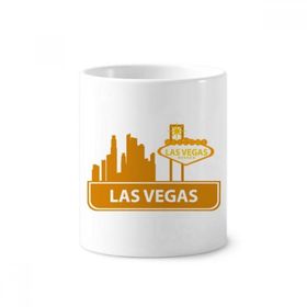 Dıythinker 350 ml 9x8 cm Beyaz Welcome To Las Vegas Nevada America Seramik Kupa