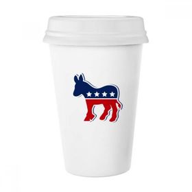 Dıythinker 350 ml America Amerika Birleşik Devletleri Eşek Amblemi Demokrat Parti Klasik Kupa