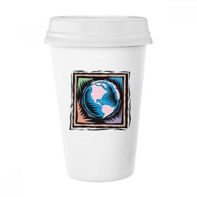 Dıythinker 350 ml Antik Gizemli Mavi Dünya Meksika Kültür Elemanı Oyma Klasik Kupa