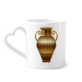 Dıythinker 350 ml Antik Mısır Dekoratif Soyut Desenli Kupaları Seramik Kupa