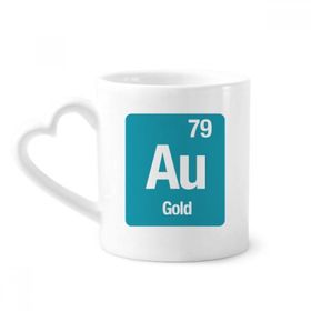 Dıythinker 350 ml Au Altın Kimyasal Element Bilim Kupaları Seramik Kupa