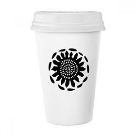 Dıythinker 350 ml Ayçiçeği Silüeti Meksika Totemleri Kutlar Klasik Kupa
