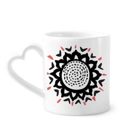 Dıythinker 350 ml Ayçiçeği Silüeti Meksika Totems Kutlamak Kupaları Seramik Kupa