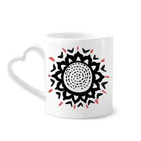 Dıythinker 350 ml Ayçiçeği Silüeti Meksika Totems Kutlamak Kupaları Seramik Kupa