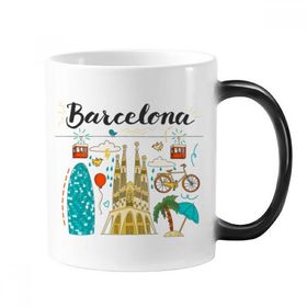 Dıythinker 350 ml Barselona İspanyol Sagrada Familia Renk Kupa