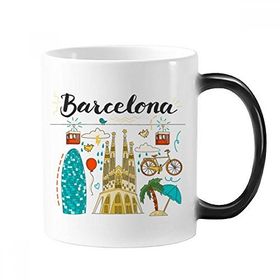 Dıythinker 350 ml Barselona İspanyol Sagrada Familia Renk Kupa