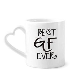 Dıythinker 350 ml Best BF Ever Sevgililer Günü Aşk Kupaları Seramik Kupa