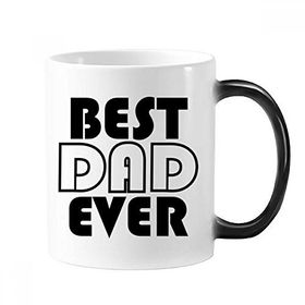 Dıythinker 350 ml Best Dad Ever Alıntı Babalar Günü Değişen Renk Kupa