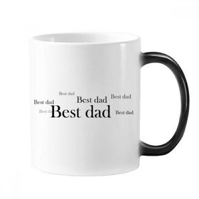 Dıythinker 350 ml Best Dad Festival Alıntısı Değişen Renk Kupa