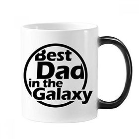 Dıythinker 350 ml Best Dad In The Galaxy Alıntı Babalar Günü Değişen Renk Kupa