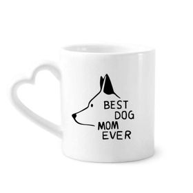 Dıythinker 350 ml Best Dog Anne Şimdiye Kadar Alıntı Kendin Yap Tasarım Kupaları Seramik Kupa
