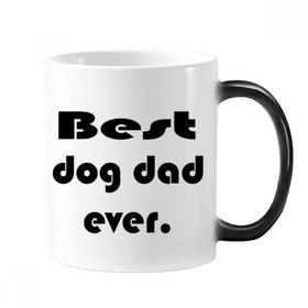 Dıythinker 350 ml Best Dog Dad Ever Festival Alıntısı Değişen Renk Kupa