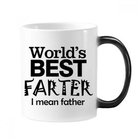 Dıythinker 350 ml Best Father Alıntı Babalar Günü Değişen Renk Kupa