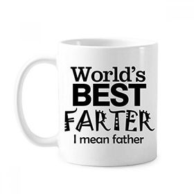 Dıythinker 350 ml Best Father Alıntı Babalar Günü Klasik Kupa Beyaz Çömlekçilik Seramik Kupa
