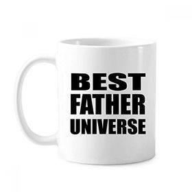 Dıythinker 350 ml Best Father Dad Evren Festival Alıntı Klasik Kupa Beyaz Çömlekçilik Seramik Kupa