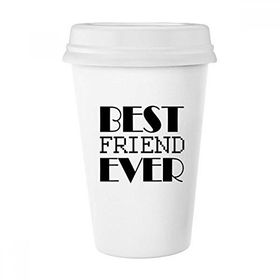 Dıythinker 350 ml Best Friend Ever Alıntı Klasik Kupa