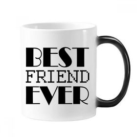 Dıythinker 350 ml Best Friend Ever Alıntılı Değişen Isıya Duyarlı Renk Kupa