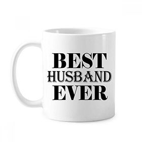 Dıythinker 350 ml Best Husband Ever Alıntı Klasik Beyaz Çömlekçilik Seramik Kupa