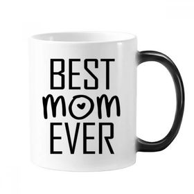 Dıythinker 350 ml Best Mom Ever Alıntı Anneler Günü Değişen Renk Kupa