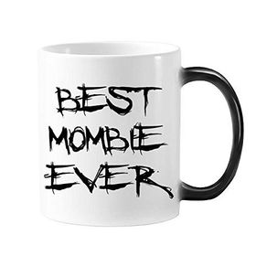Dıythinker 350 ml Best Mombie Ever Kelimeler Sözler Aile Korusun Değişen Renk Kupa