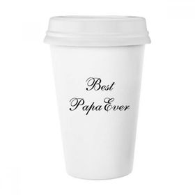 Dıythinker 350 ml Best Papa Ever Alıntı Klasik Kupa