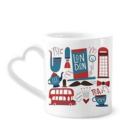 Dıythinker 350 ml Big Ben İngiliz Otobüsü İngiltere Bayrağı Kupaları Seramik Kupa