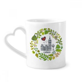 Dıythinker 350 ml Big Ben Londra İngiltere İllüstrasyon Kupaları Seramik Kupa
