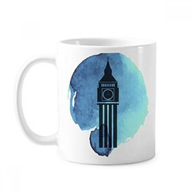 Dıythinker 350 ml Big Ben Londra İngiltere İngiltere Klasik Kupa Beyaz Çömlekçilik Seramik Kupa