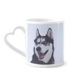 Dıythinker 350 ml Big Dog Snow Husky Resimli Kupaları Seramik Kupa