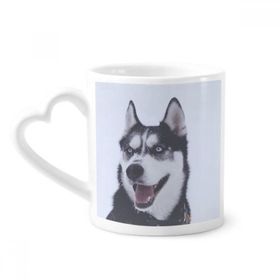 Dıythinker 350 ml Big Dog Snow Husky Resimli Kupaları Seramik Kupa