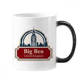 Dıythinker 350 ml Birleşik Krallık Country City Big Ben Londra Birleşik Krallık Değişen Renk Kupa
