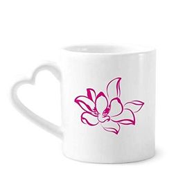 Dıythinker 350 ml Bitki Çiçek Pembe Lotus Çiçeği Kupaları Seramik Kupa