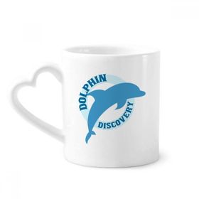 Dıythinker 350 ml Blue Ocean Streamline Yunus Desenli Kupaları Seramik Kupa