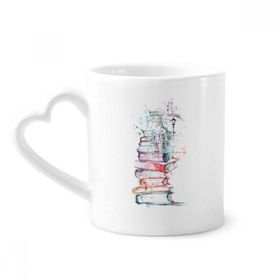 Dıythinker 350 ml Books Building Street Suluboya Kupaları Seramik Kupa