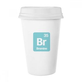 Dıythinker 350 ml Br Br Brom Kimyasal Element Bilim Klasik Kupa Beyaz Çömlekçilik Seramik Kupa