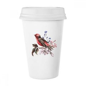 Dıythinker 350 ml Branch Birds Çiçek Klasik Kupa