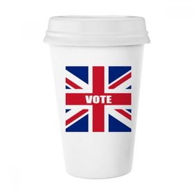 Dıythinker 350 ml Britanya İngiltere Bayrağı Genel Seçim İçin Oy Klasik Kupa