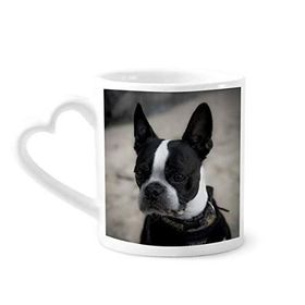 Dıythinker 350 ml Bulldog Evcil Hayvan Koyu Resim Kupaları Seramik Kupa