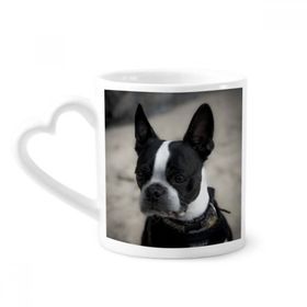 Dıythinker 350 ml Bulldog Evcil Hayvan Koyu Resim Kupaları Seramik Kupa